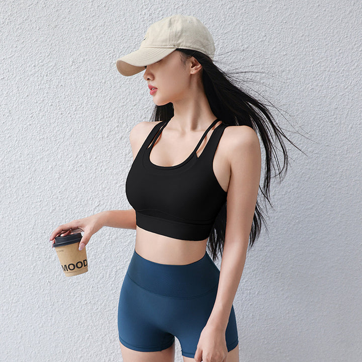 Dame Sport-Bustier med brede, justerbare stropper og åndbare egenskaber Stilla