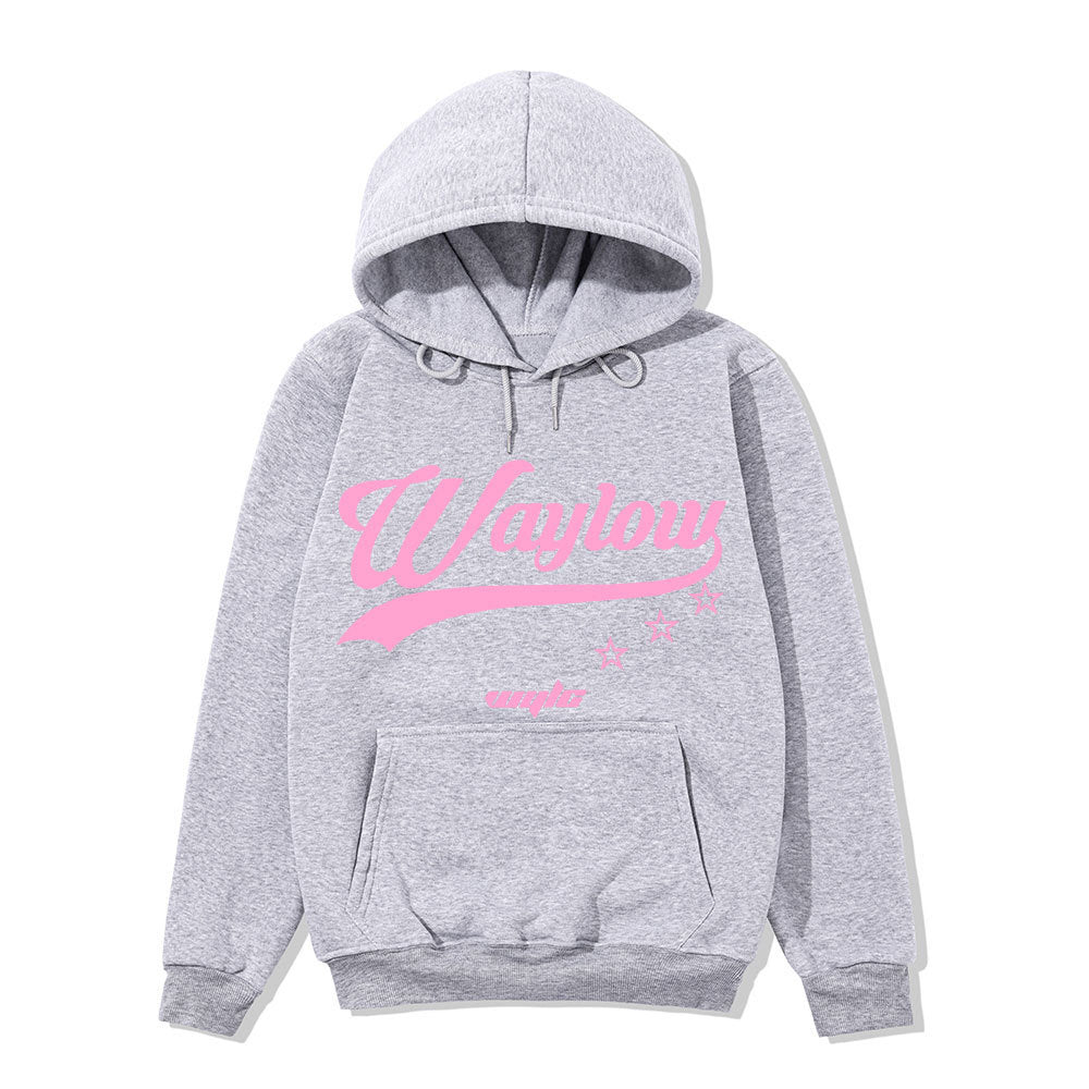 Dame hoodie sweatshirt med iøjnefaldende retro print og komfortabel pasform Skovae