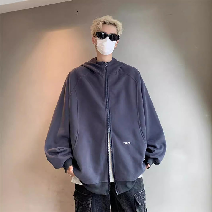 Herre casual oversized jakke med moderne pasform og funktionelle lommer Stilla