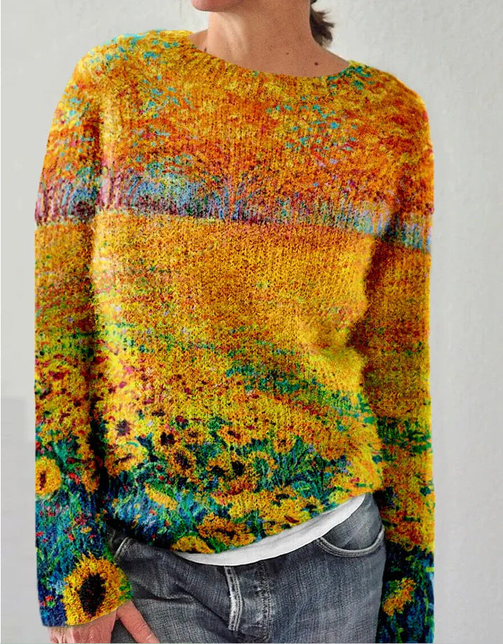 Stilla | Farverig sweater med unikt design