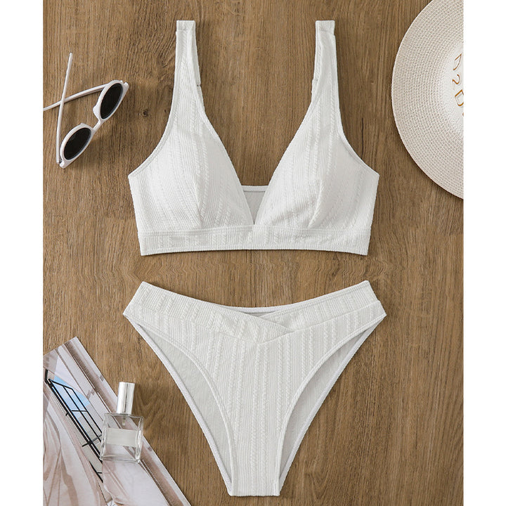 Dame Bikini-sæt med elegant design og høj talje Stilla
