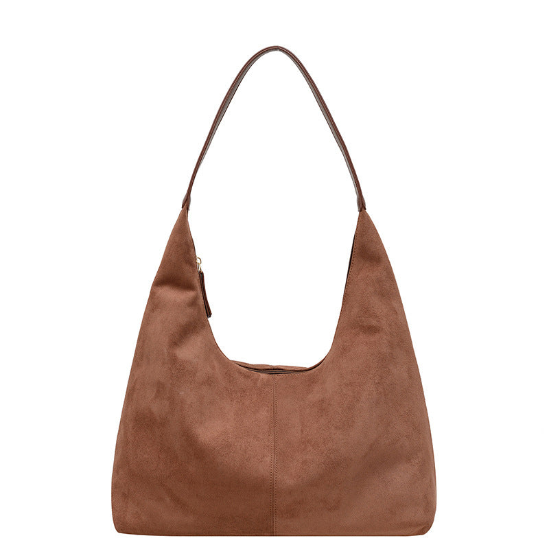 Femme Syntetisk Suede Slouchy Hobo Taske Stilla