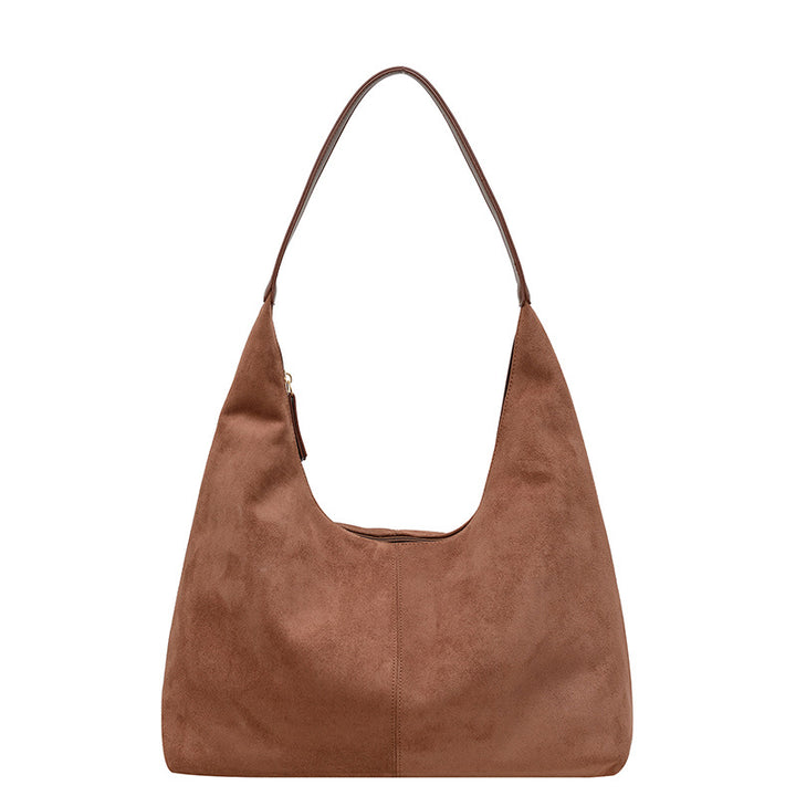 Femme Syntetisk Suede Slouchy Hobo Taske Stilla