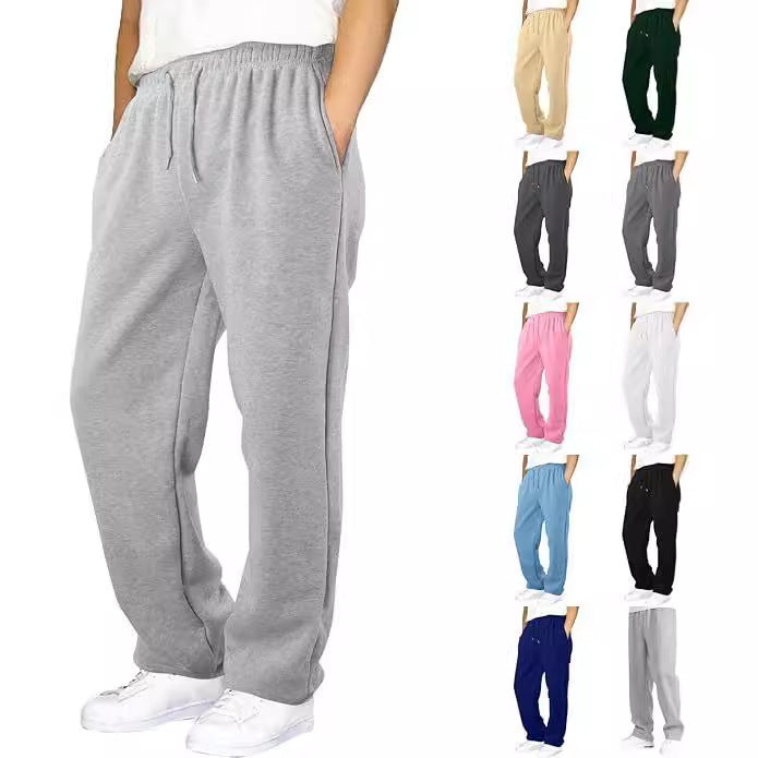 Mænds afslappede fritidspants med elastisk talje og praktiske lommer Skovae