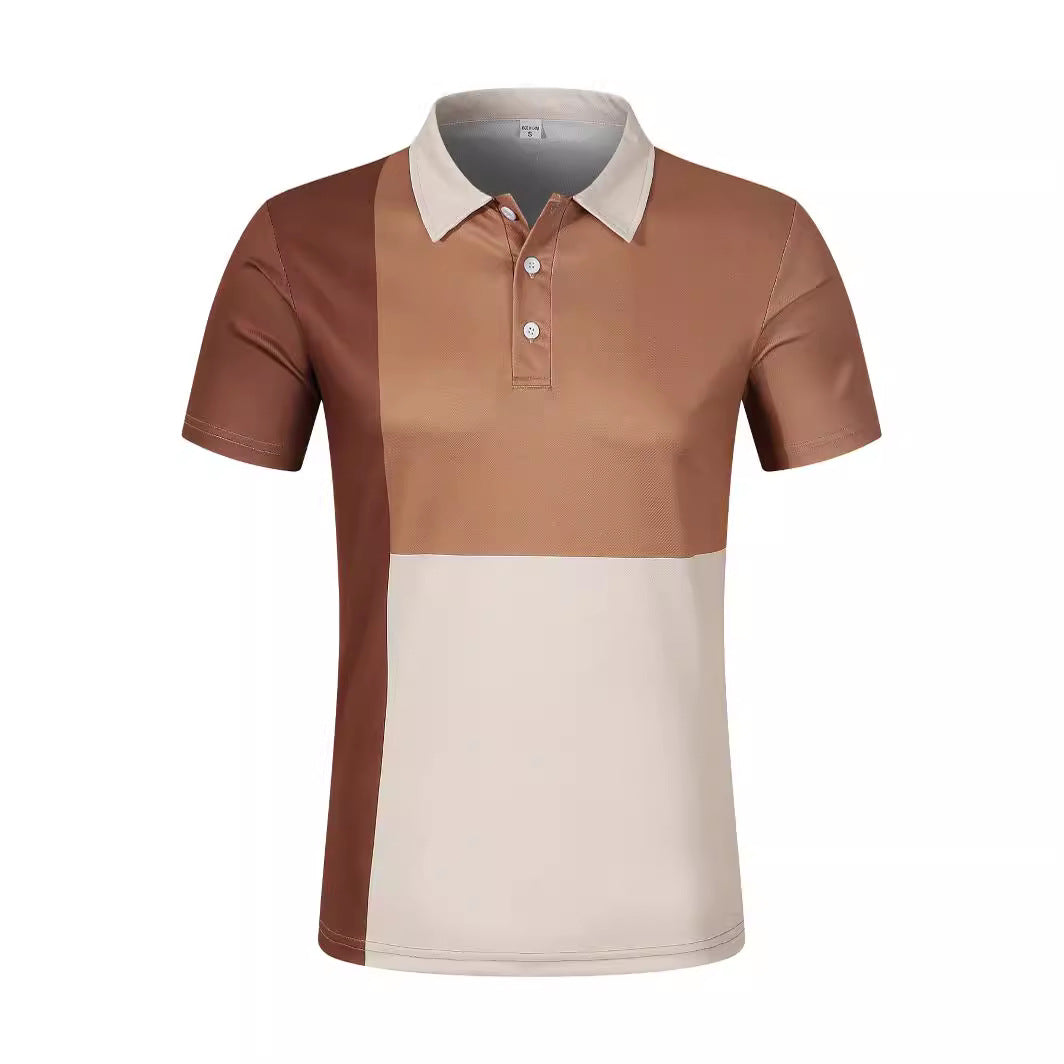 Herrer polo shirt med farveblokdesign og moderne krave Stilla