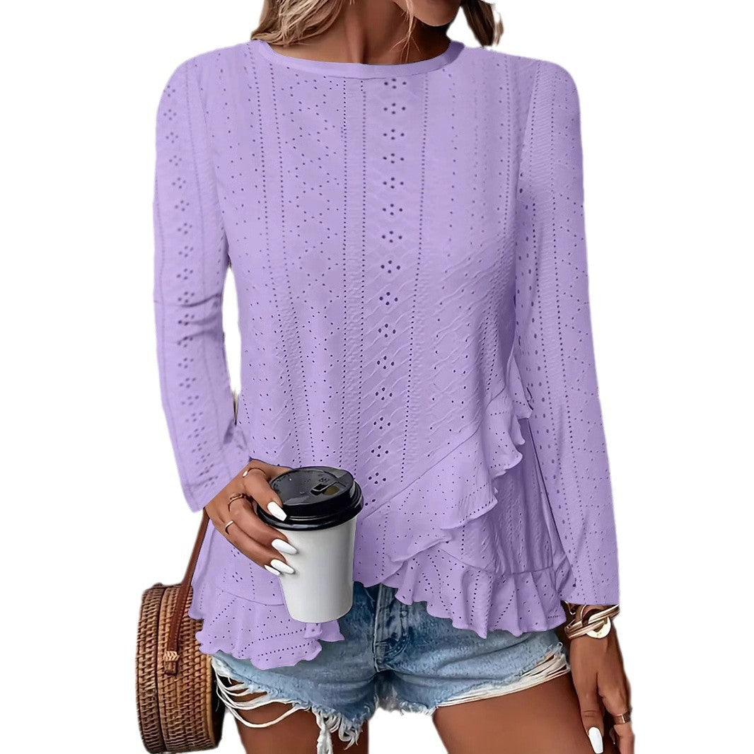 Dame elegant flæse shirt Stilla