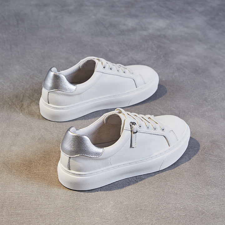 Dame Stilfulde Plateau-Sneakers med smarte detaljer Stilla