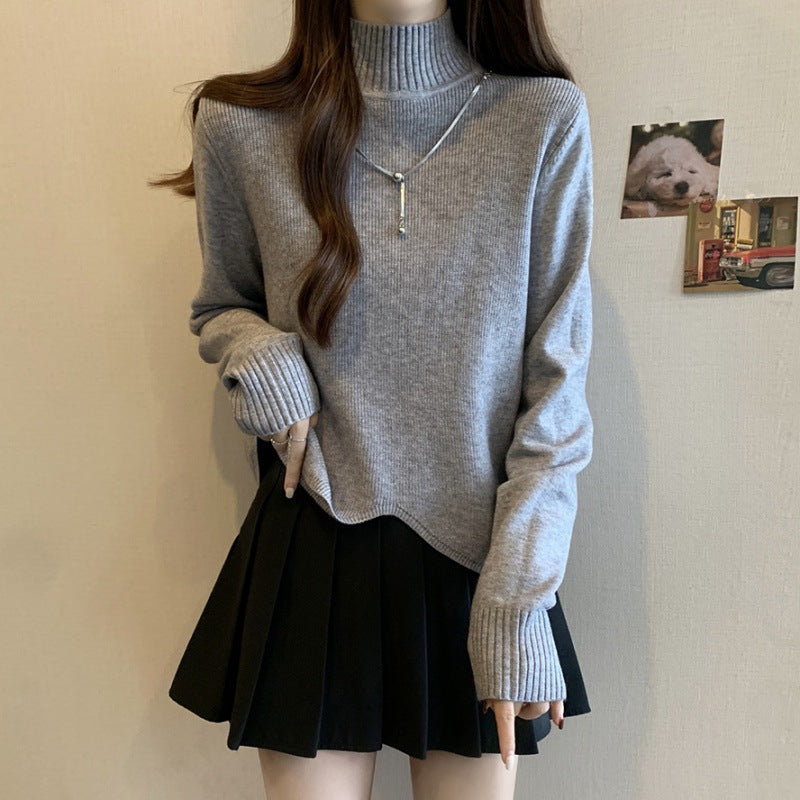 Kvinders elegante højhalset sweater i en afslappet pasform Stilla