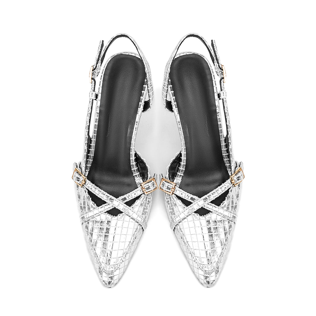 Femme Spids-Tå Slingback-Hæle med smart Rem-Design Stilla