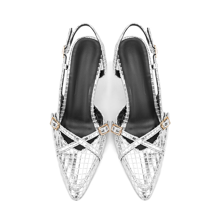 Femme Spids-Tå Slingback-Hæle med smart Rem-Design Stilla