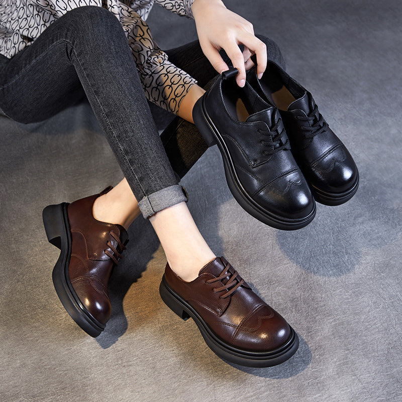 Herre Klassiske Snørebånd Formelle Oxfords med Chunky-Sål Stilla