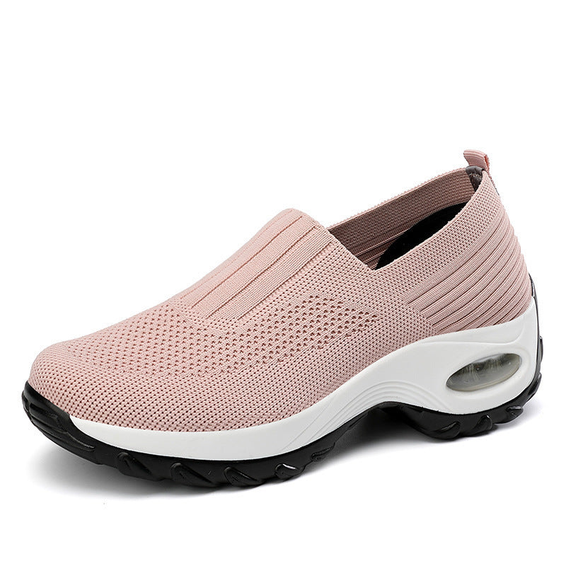 Dame Lettere Slip-On Sneakers med åndbart mesh-overmateriale og støddæmpende sål Stilla