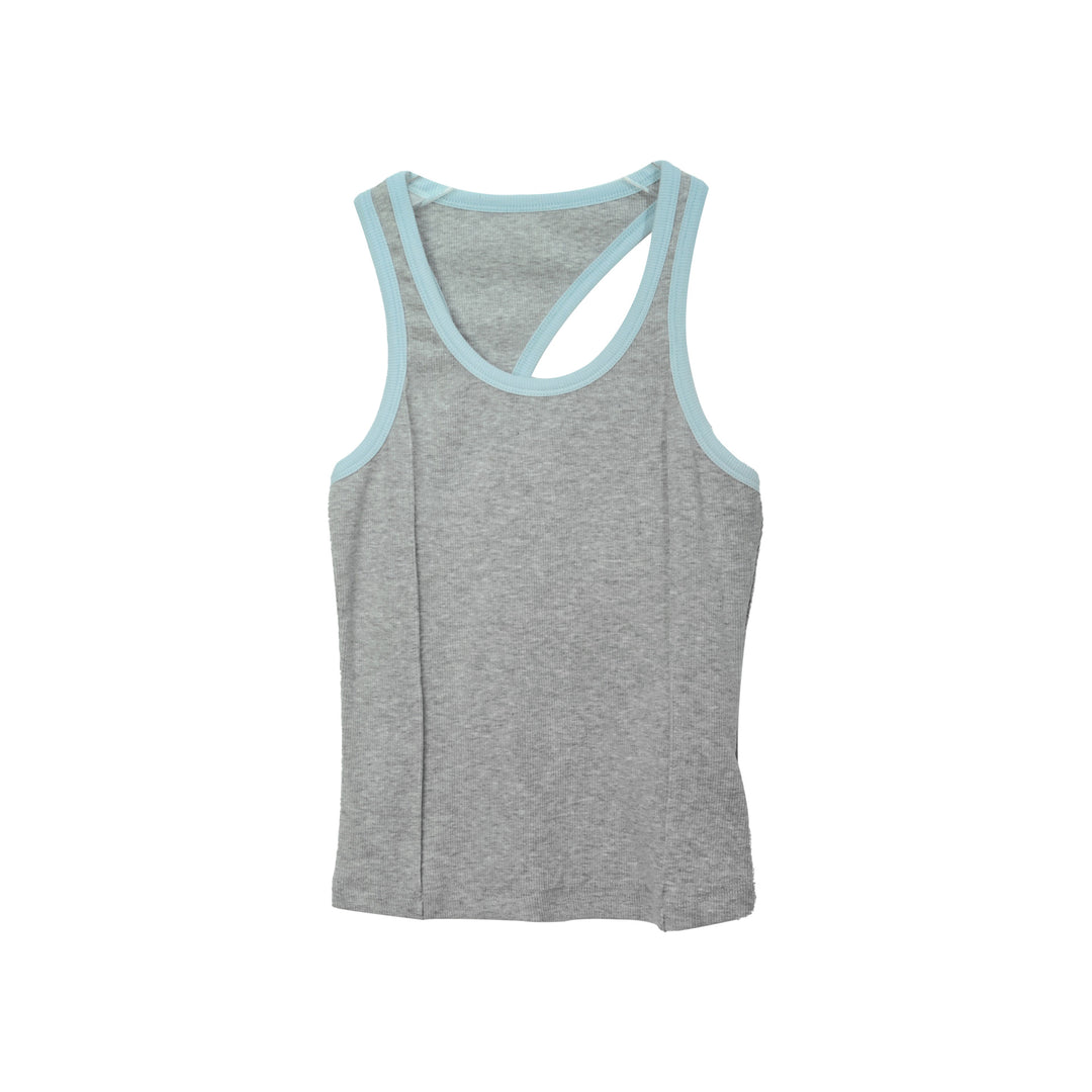 Dame sportiv tanktop med kontrasterende detaljer og høj komfort Stilla