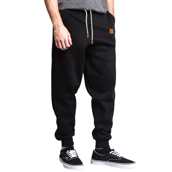 Herrer Sporty Sweatpants med funktionelle lommer og elastisk talje Stilla