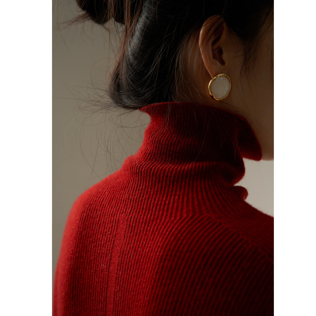 Femme Chunky Ribstrik Rullekravepullover Stilla