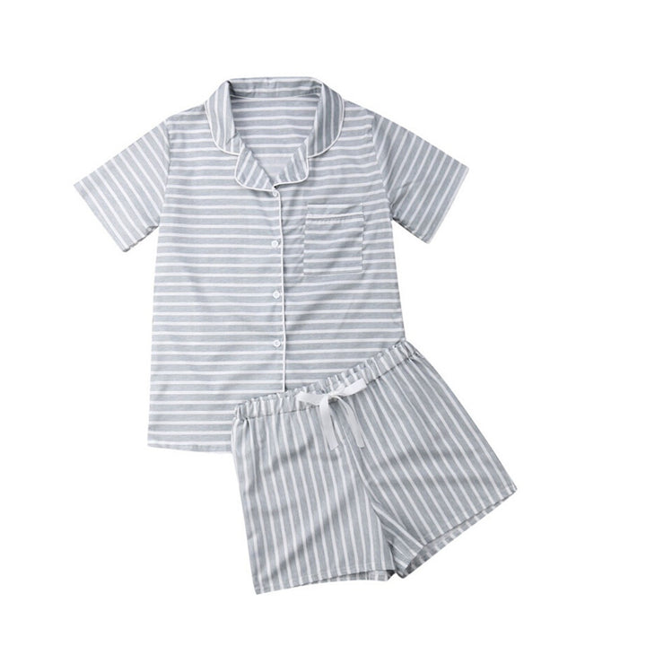 Dame Korte Ærmer Pyjamas Sæt med Prikker Stilla