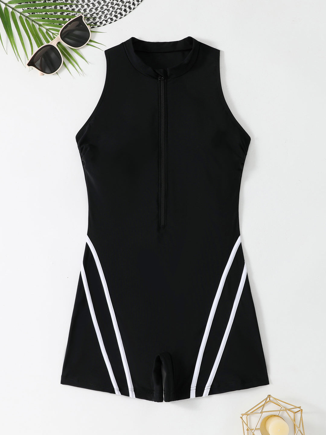 Dame sporty surf dragt med gennemgående lynlås Skovae
