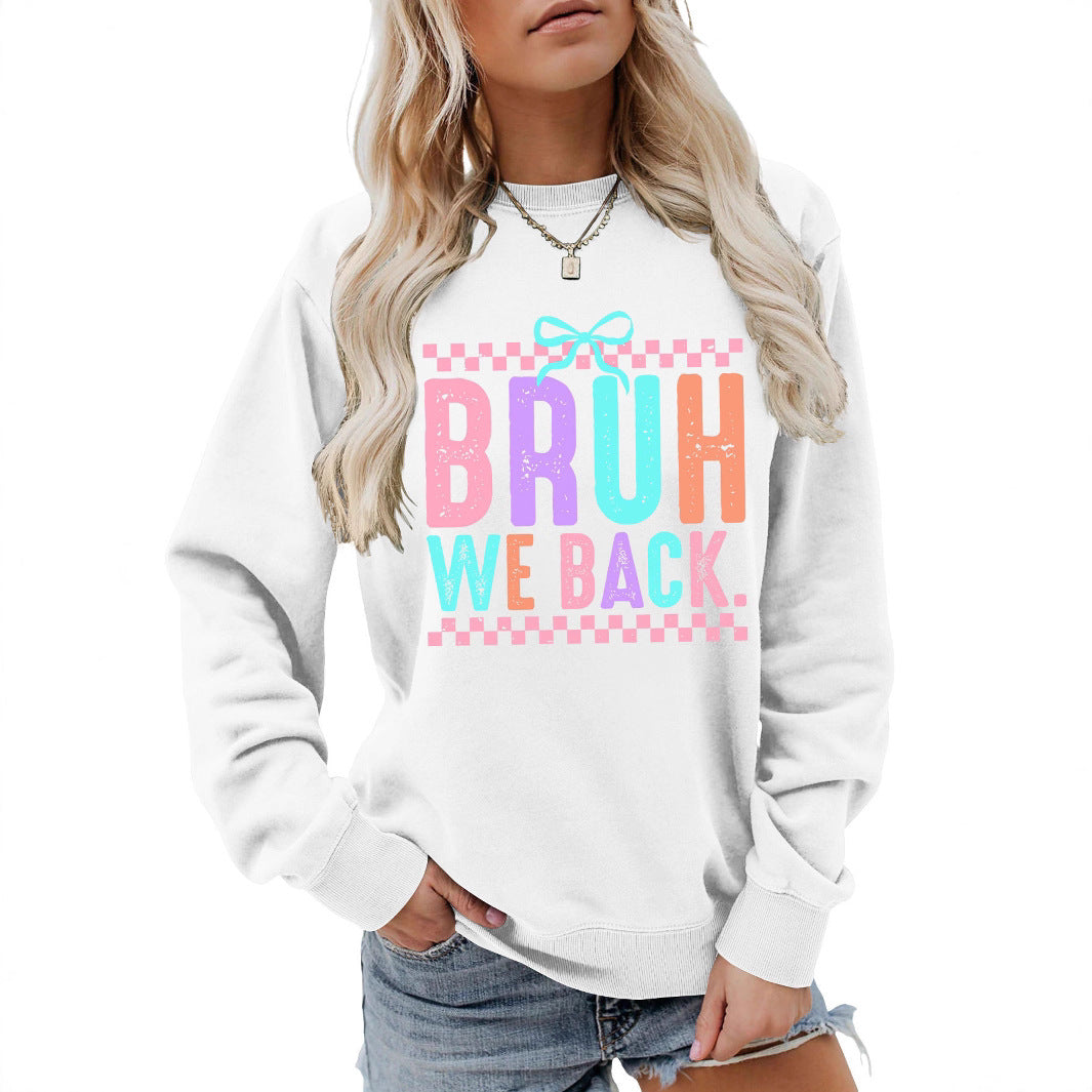 Kvinders sweatshirt med muntert print og behagelig pasform Stilla