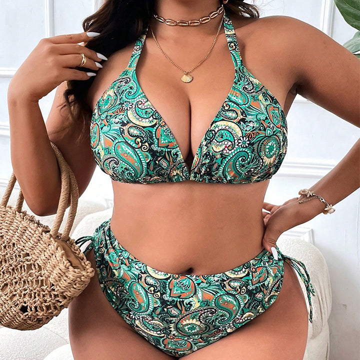 Damehøjskåret bikini med vintage-design Skovae