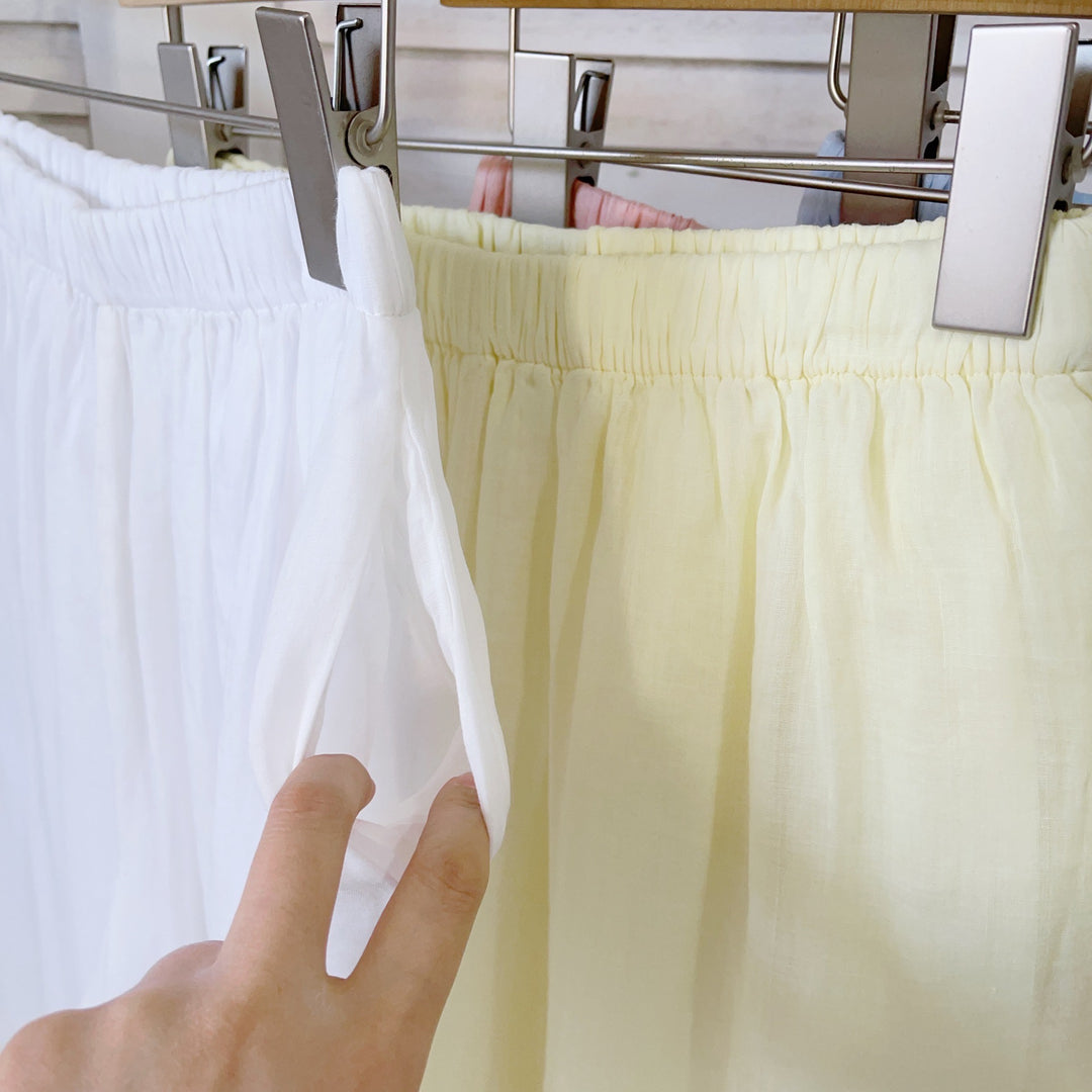 Femme Spidsbesatte Åndbare Culottes Stilla