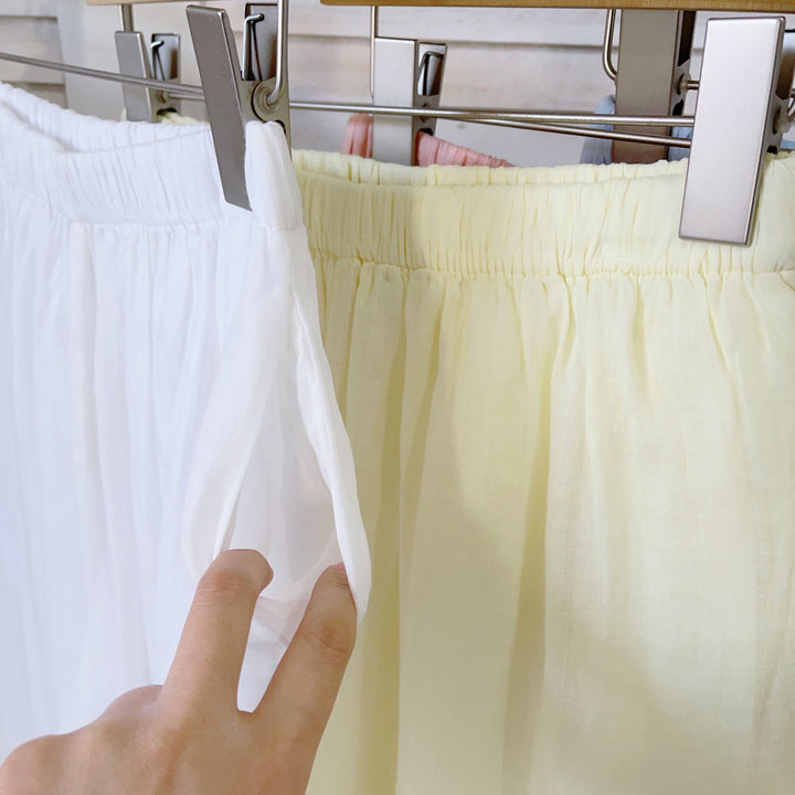 Femme Spidsbesatte Åndbare Culottes Stilla