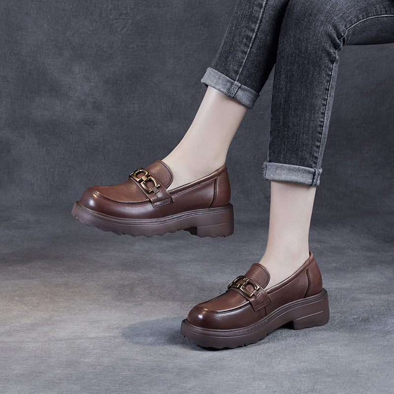 Dame Stilfulde Chunky Slippers med Dekorative Spænder Stilla