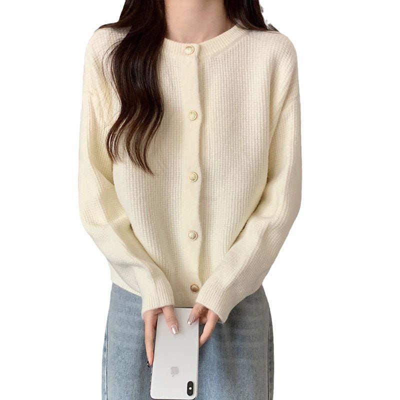 Damer Cozy Cardigan med fint struktureret mønster og knapdetaljer Stilla