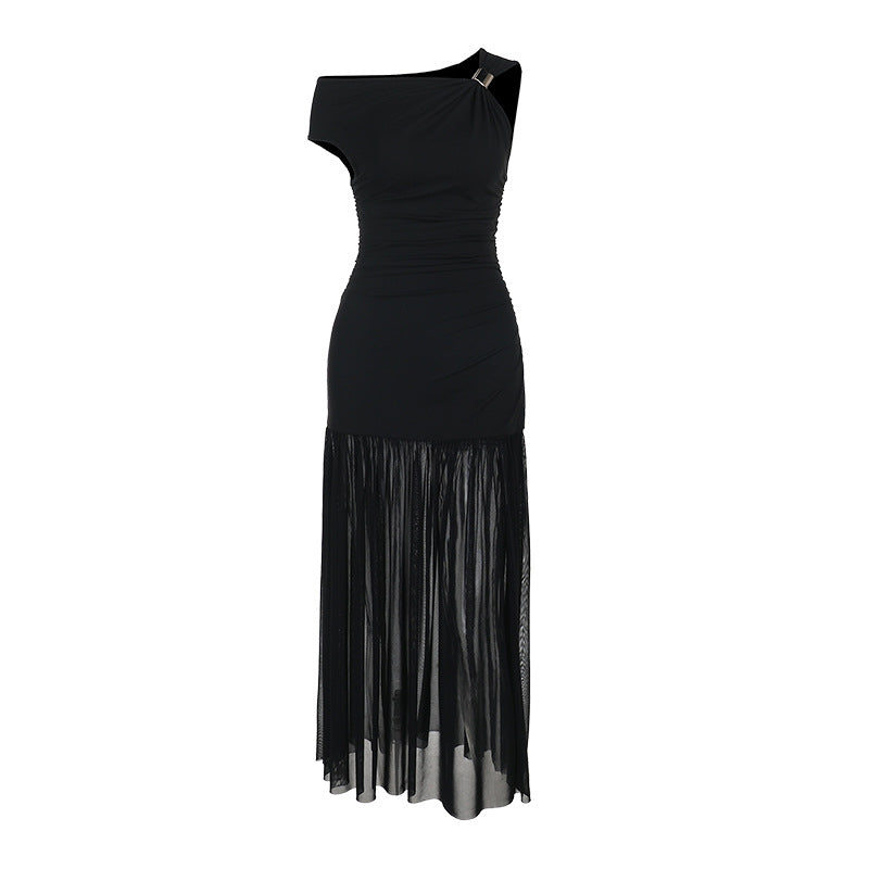Dame Elegante Off-Shoulder Aftenkjole Stilla