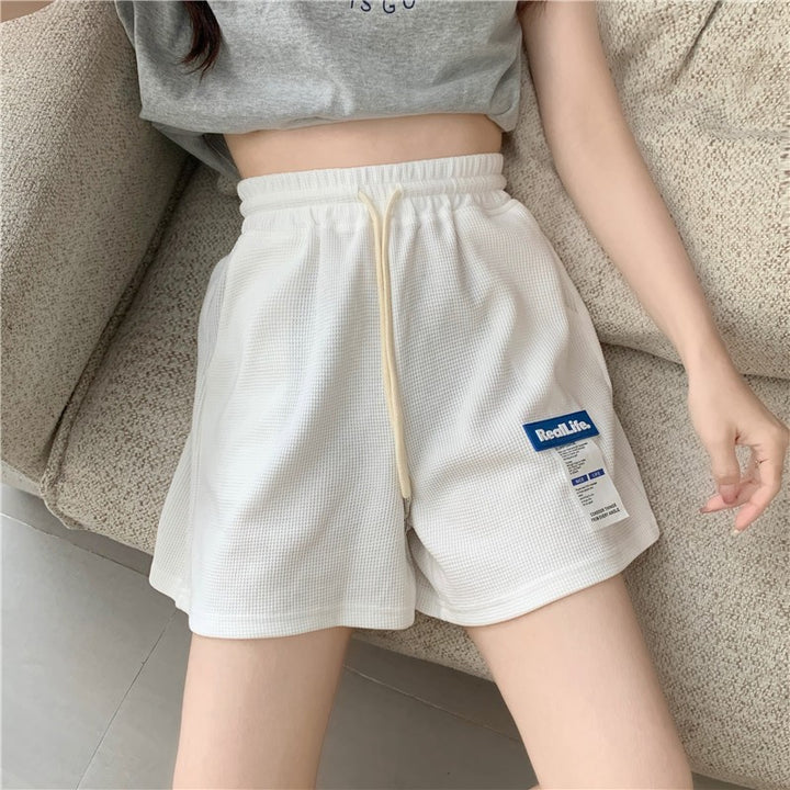 Femme Relaxed Fit Vaffelstrik Lounge Shorts Stilla
