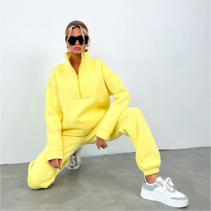 Stilla | Casual Zipper Sports Suit To-Piece Set