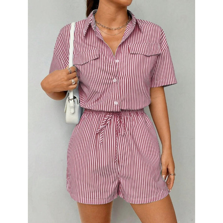 Dame kort jumpsuit med figursyet pasform og praktiske lommer Skovae