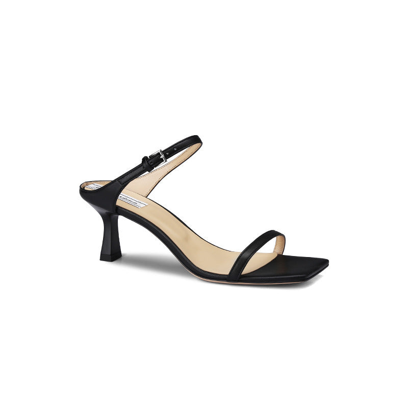 Dame elegante Slingback-hæle med kvadratisk tådesign Stilla