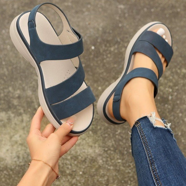 Dame Komfortable Sandaler med elastiske Stropper og ergonomisk Sål Stilla