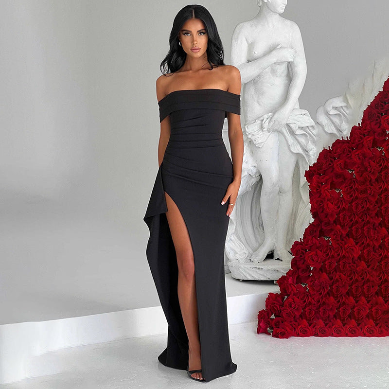 Dame Off-Shoulder Slids Maxi-Kjole Stilla