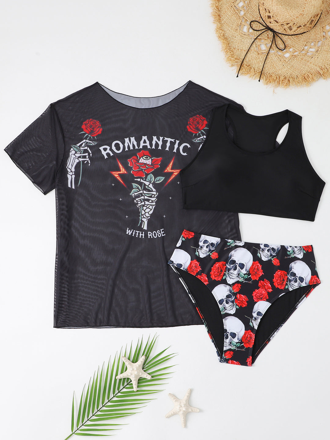 Damer Sporty bikini-sæt med let top og moderne design Skovae