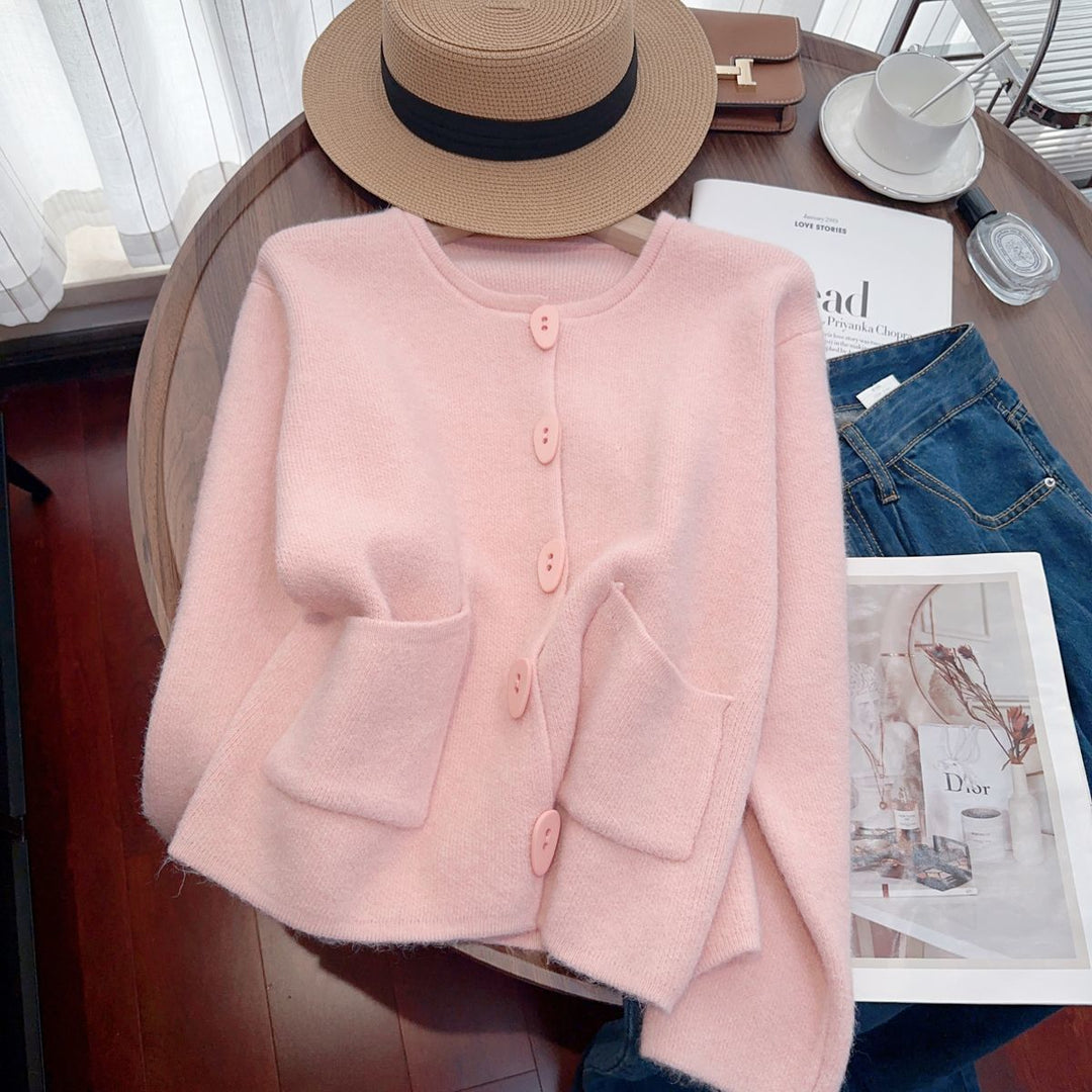 Kvinders hyggelige cardigan med dekorative sting Stilla