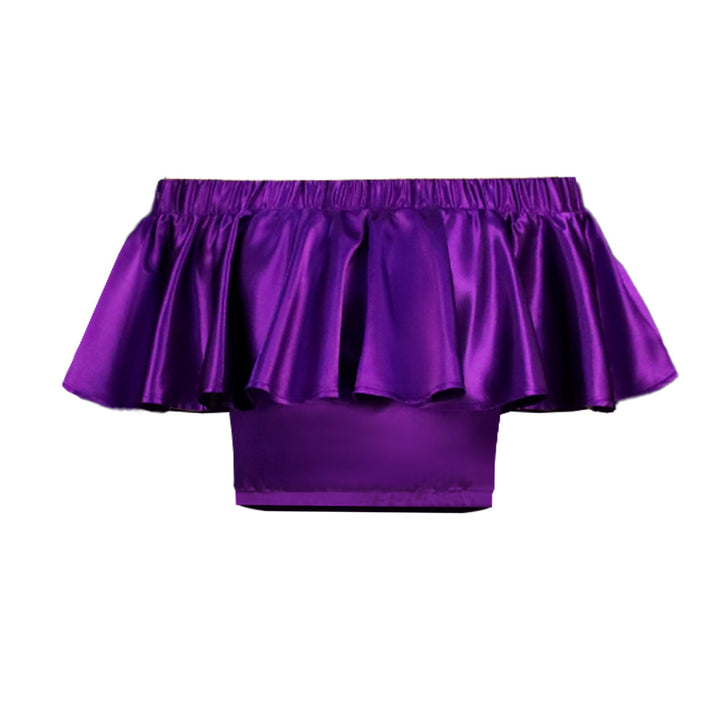 Dame Off-Shoulder Top med volumøs flæsekant Skovae