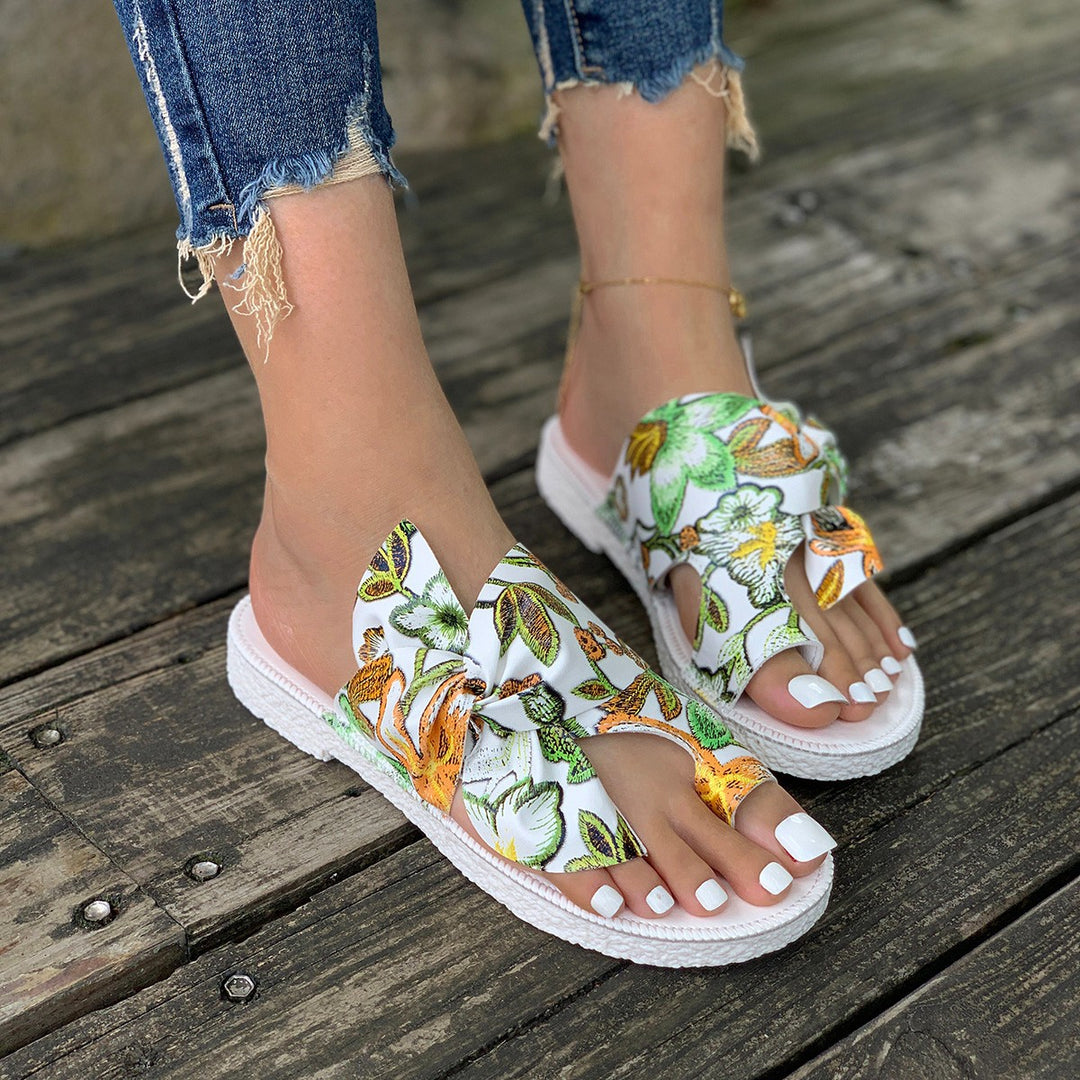Dame Clogs med raffineret blomsterdesign og komfortabelt fodseng Stilla