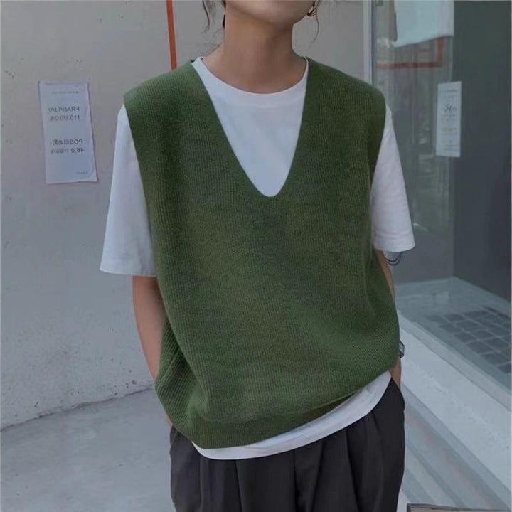 Kvindernes stilfulde sweater med V-hals og løs pasform Stilla