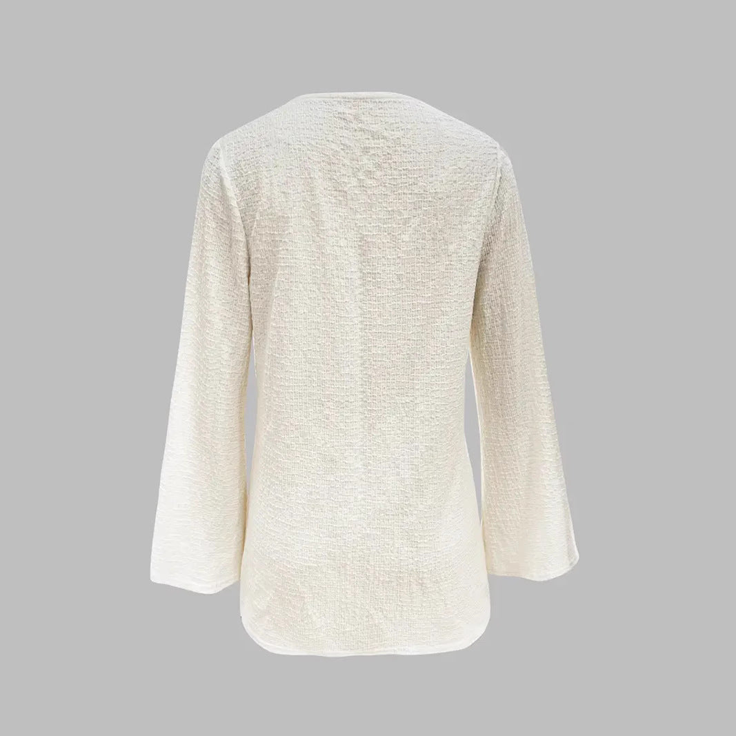 Dame mode sæt med luftig bluse og korte shorts Stilla