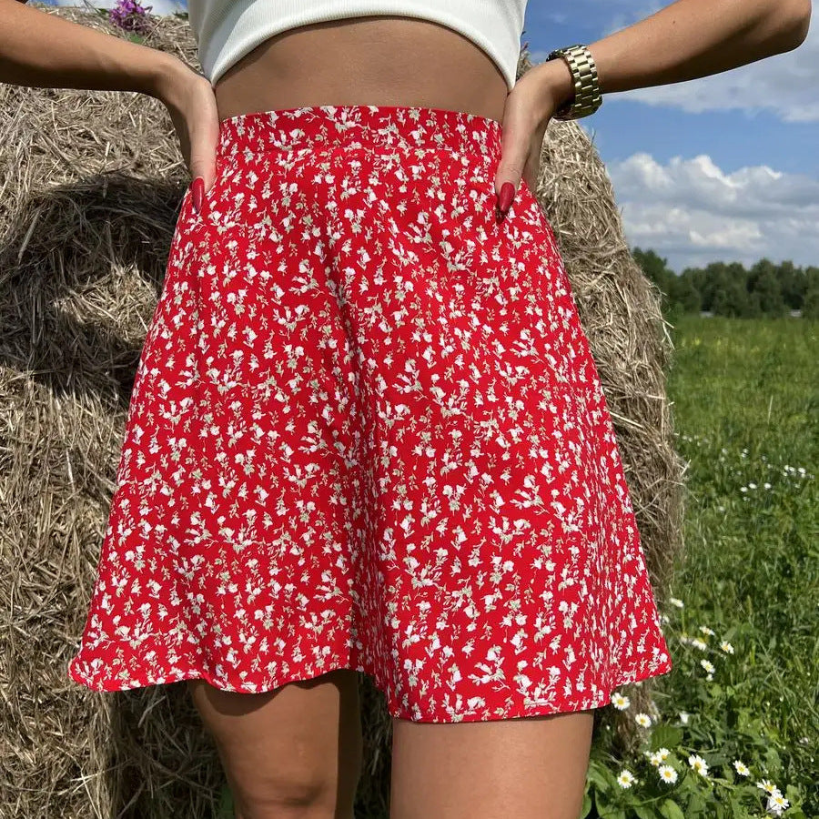 Dame Højterede Leopardmønster Shorts Stilla