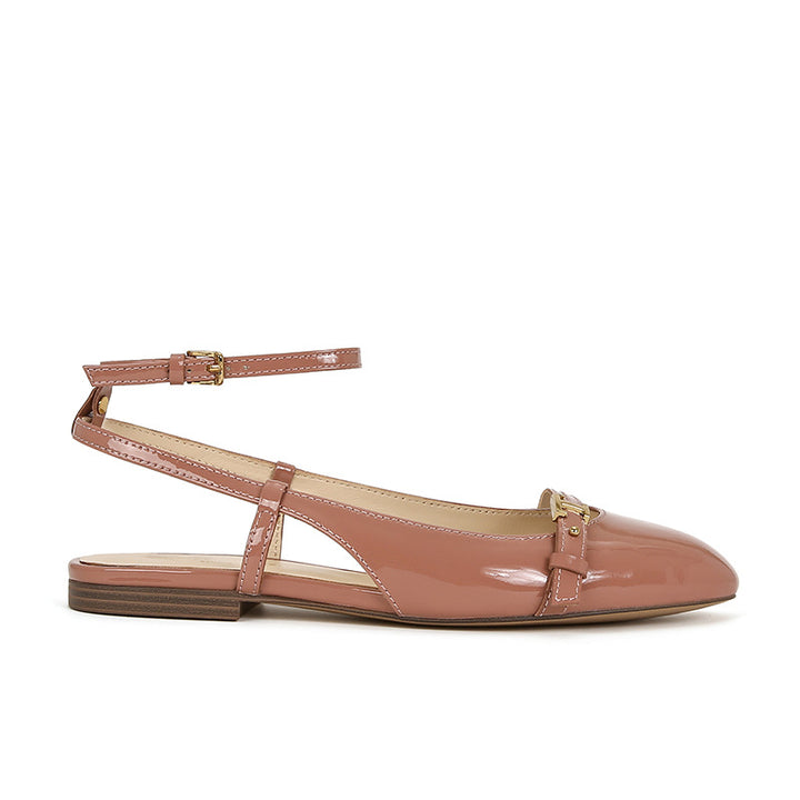 Dame Elegant Slingback Flade Sko med Dekorativ Ankelrem Stilla