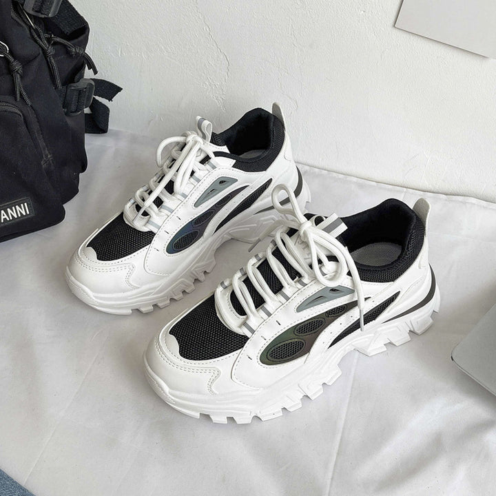 Dame Sporty Chunky Sneakers med åndbart mesh-design og skridsikker sål Stilla