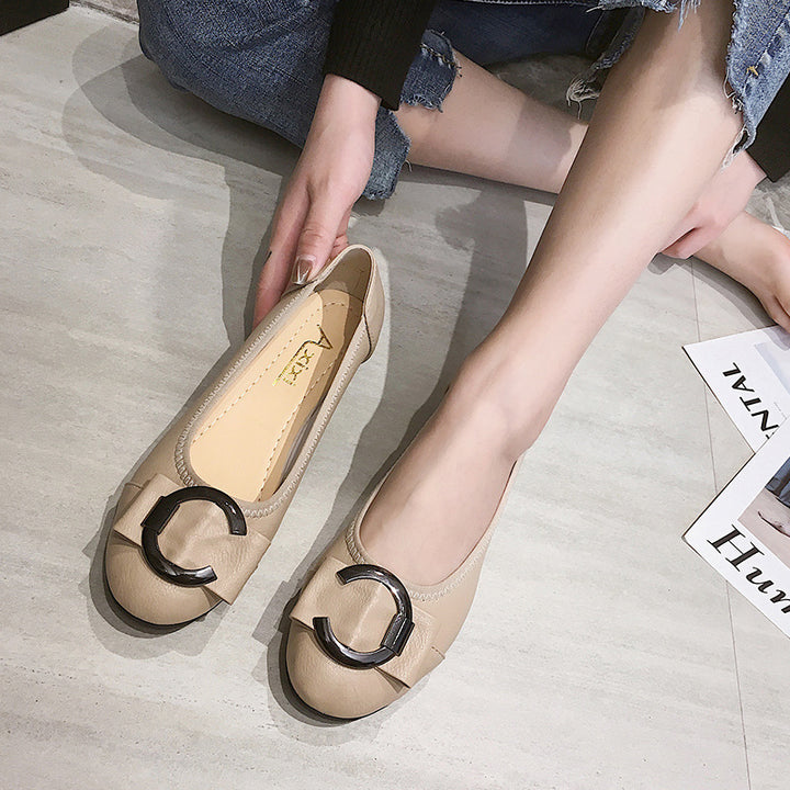 Dame Ballerinas med moderigtigt dekorativt detaljer og komfortabel Soft-Sål Stilla