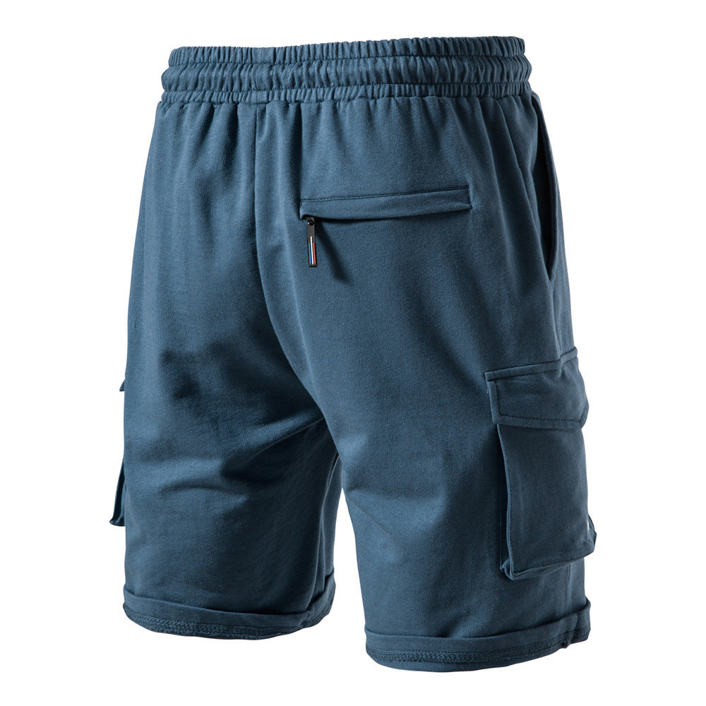 Herrer Cargo-shorts med praktiske lommer og elastisk bund Stilla