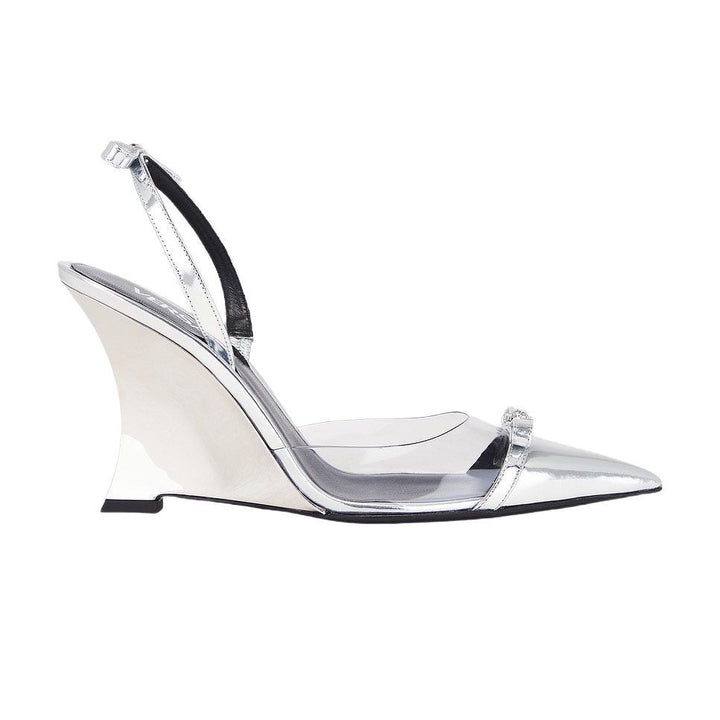 Femme Klare Remme Hæl Slingback Sandaler med Skulpturelt Kile Stilla
