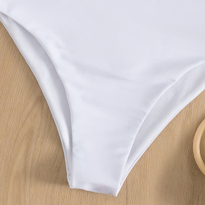 Dame Crop-Bikinioberdel med ruffle-detaljer og dyremønster Stilla