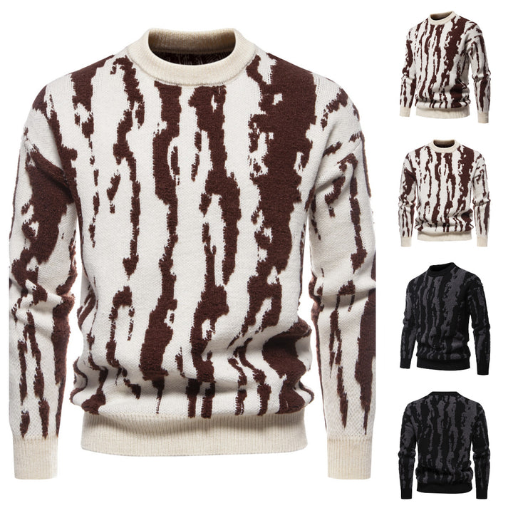 Herre Kunstnerisk Tekstureret Pullover Sweater Stilla