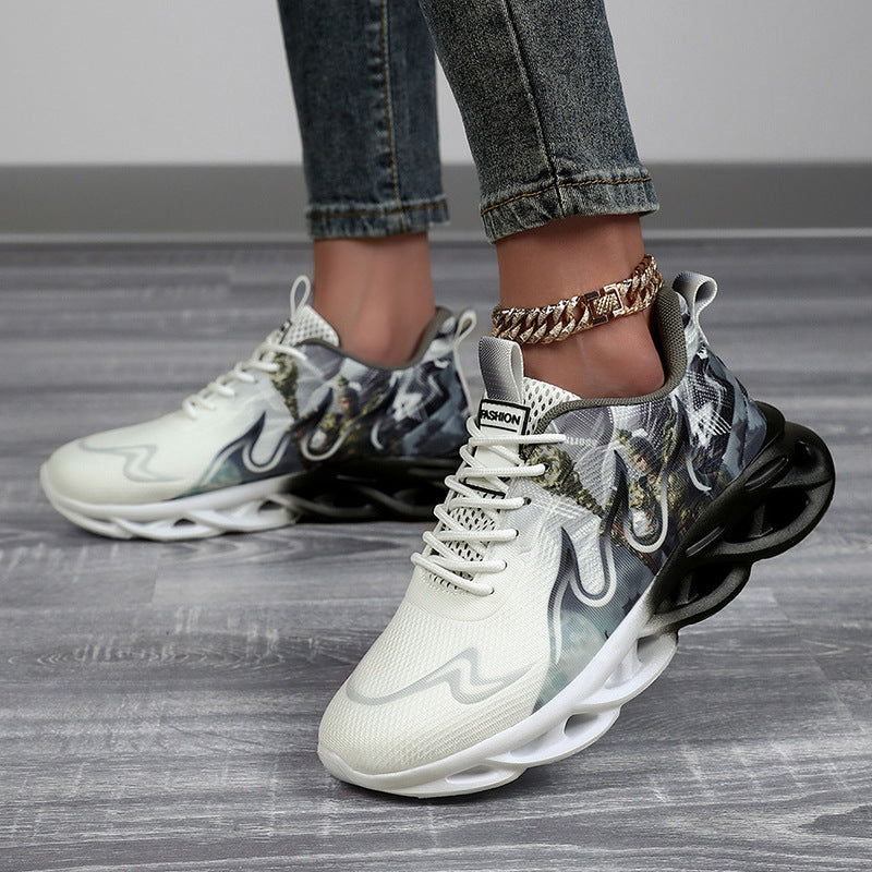 Herrer Grafik Performance Sneakers Stilla