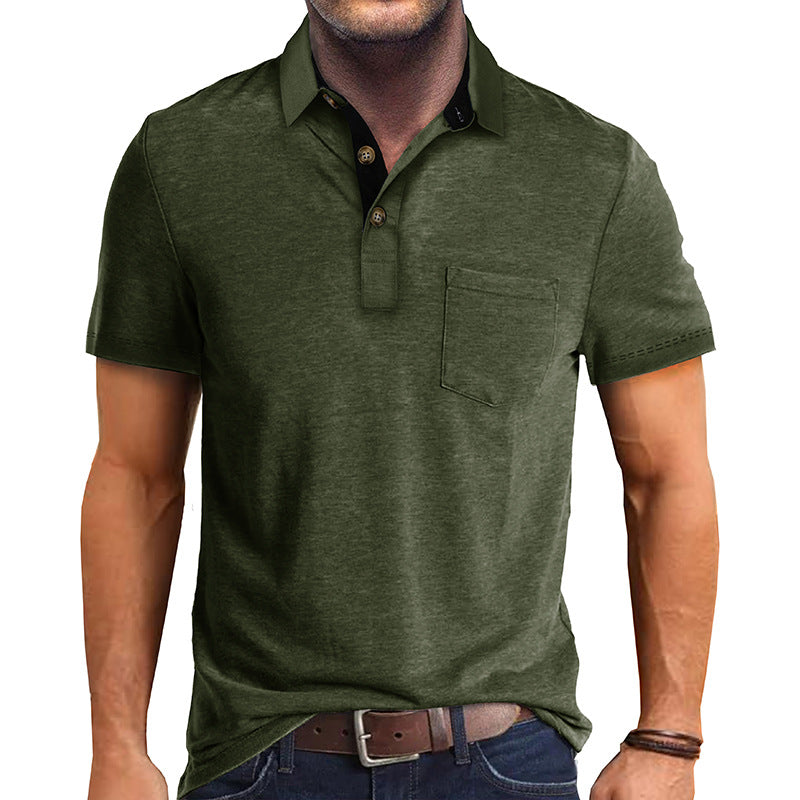 Herrer Polo-T-shirt med moderne designelementer Stilla
